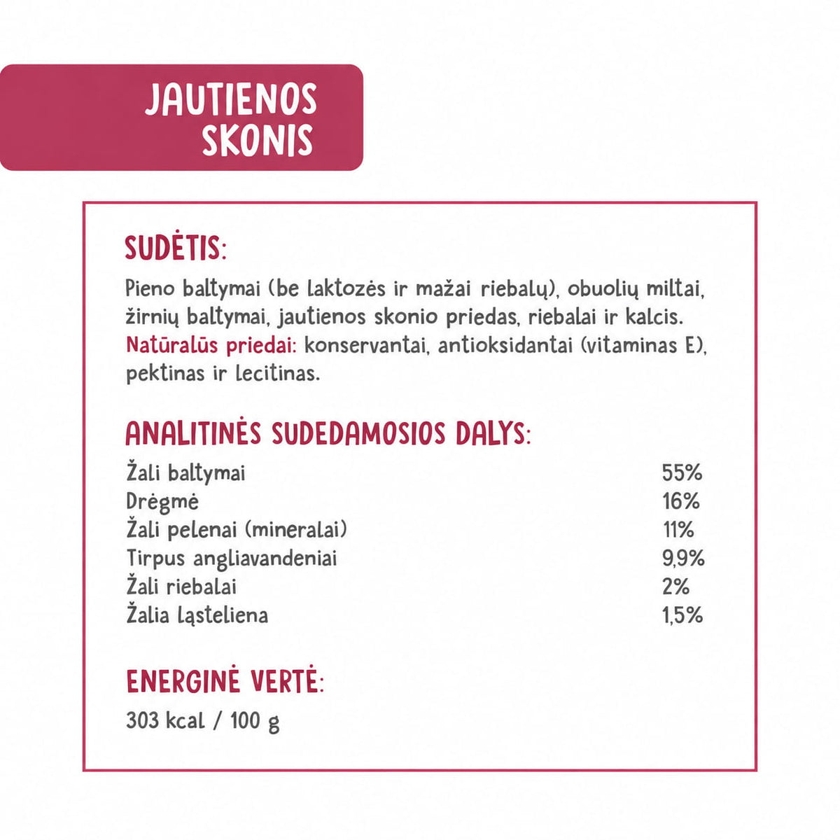 Pluto sudėtis jautiena