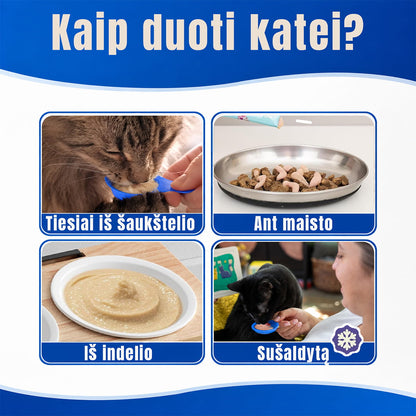 Kačių skanėstas katėms šaukštelis 