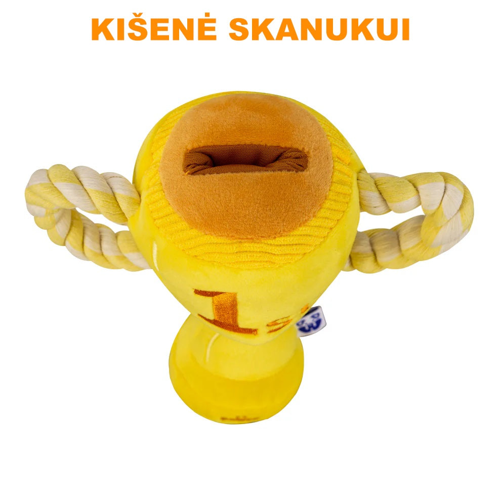 Žaislas šuniukams taurė su kišene skanukui