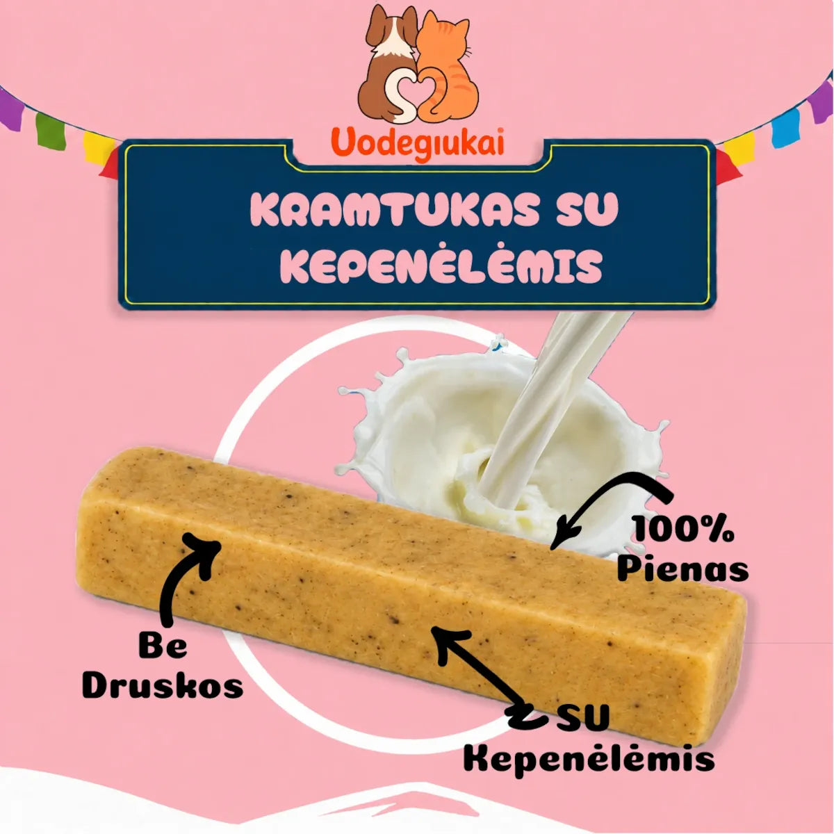 Natūralus YAK sūrio kramtukas su kepenėlėmis šunims