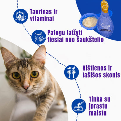 kremiukai šaukštelyje katėms