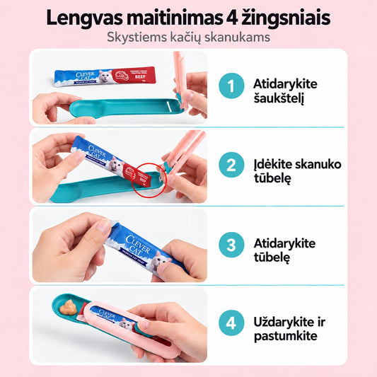 Šaukštelis patogiam kremuko skaneėui
