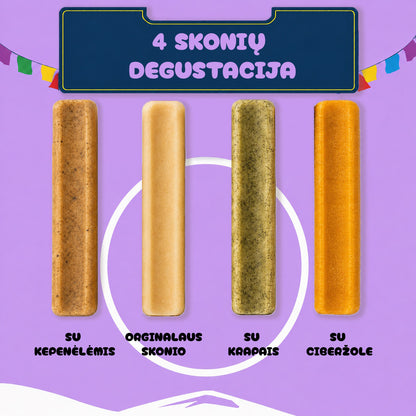 yak skanku rinkinys šunims 4 skoniai