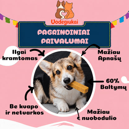 Šunų Yak kramtuko privalumai