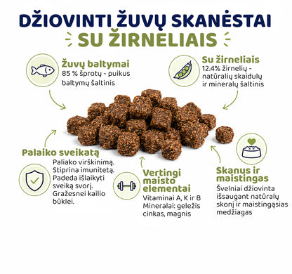 Žuvų skanukai su žirneliais 